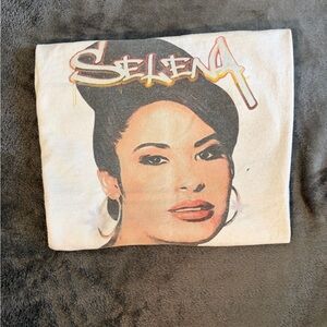 Forever 21 White Selena Graphic Tee